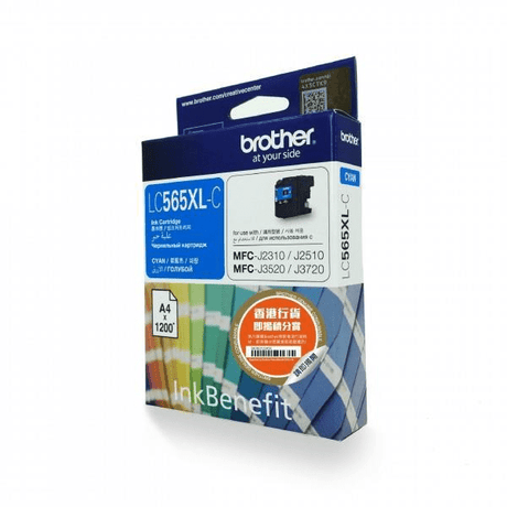 Brother LC-565XLC Cyan High Yield Printer Ink Cartridge Original Single-pack