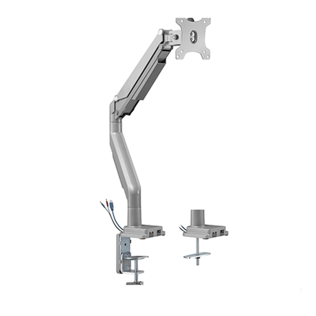 Bracket Gas Spring Single Monitor Arm with USB LDT34-C012U