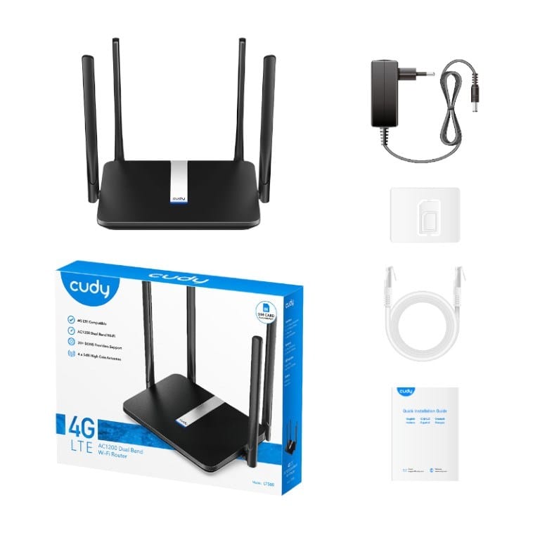 Cudy AC1200 Wifi 4G LTE Cat4 Router LT500