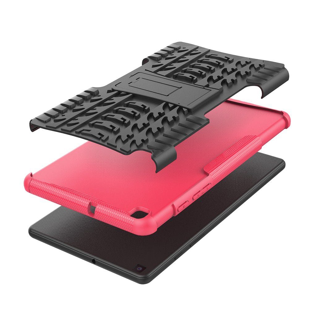 Tuff-Luv Armour Case Rugged & Stand for Samsung Tab A 8.0 T290/T295 - Pink M1155