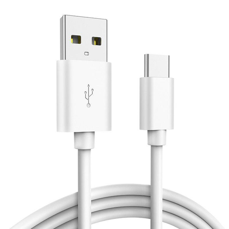 Tuff-Luv USB-A to USB-C Cable - 1M - White M2056