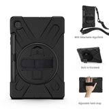 Tuff-Luv Armour Jack Case and Stand with Pen Slot for Samsung Tab S6 Lite Black M2251