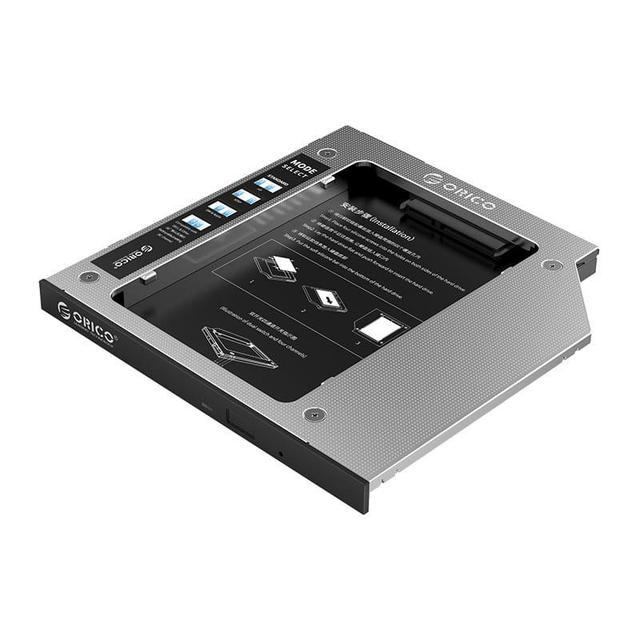 Orico SATA 3.0 Optical Caddy Drive Silver M95SS-SV-BP