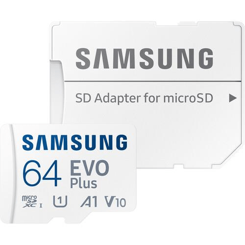 Samsung EVO PLUS Memory Card 64GB MicroSDXC UHS-I Class 10 MB-MC64KA/APC