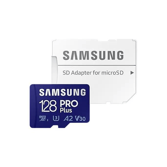 Samsung Pro Plus 128 GB MicroSDXC UHS-I Class 10 Memory Card MB-MD128KA/APC