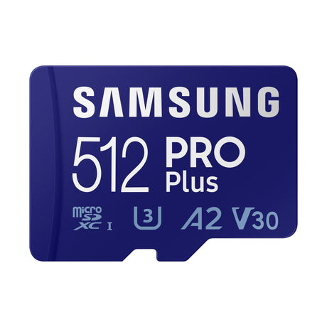 Samsung Pro Plus 512GB MICRO SD CARD U3 V30 A2 Memory Card MB-MD512KA