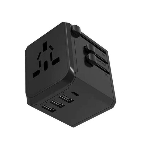 Tuff-Luv Universal Travel Adapter with 3 USB+Type -C - Black MF1102