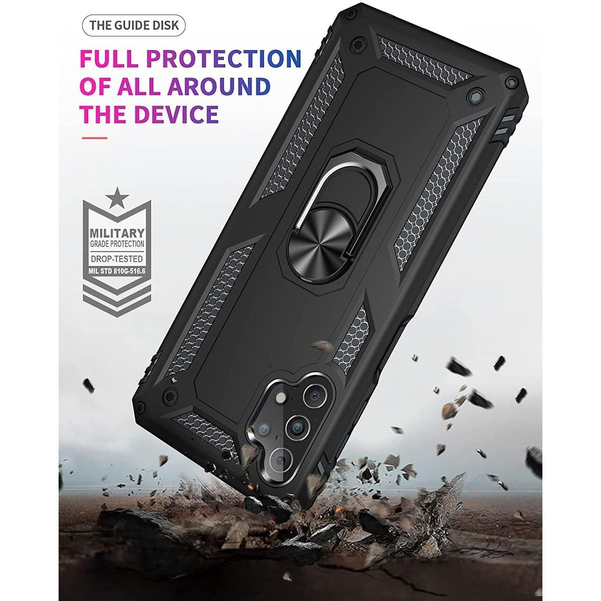 Tuff-Luv Rugged Case and Stand for the Samsung Galaxy A23 - Black MF1164