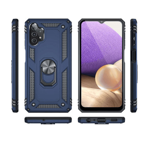 Tuff-Luv Rugged Case and Stand for the Samsung Galaxy A23 - Blue MF1165