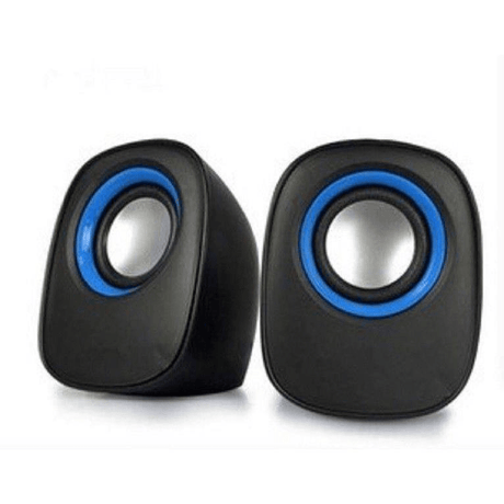 Tuff-Luv X2 USB Powered Mini Compact Stereo Speakers, 3.5mm Audio Input MF3134