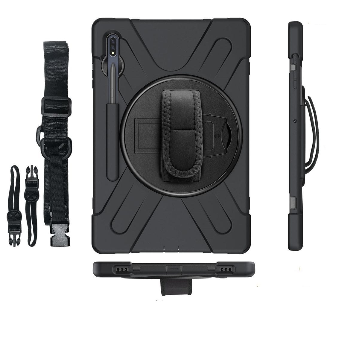 Tuff-Luv Rugged Case and Pen Holder for Samsung Galaxy Tab Black MF3275