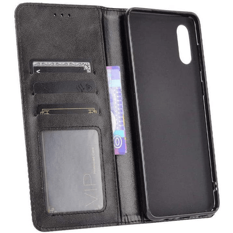 Tuff-Luv Essentials BookSytle Case for Samsung Galaxy A02 - Black MF358