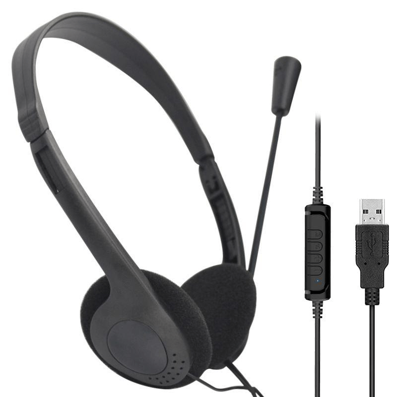 Tuff-Luv Essentials USB In-Line Control 2m Stereo Headset with Microph