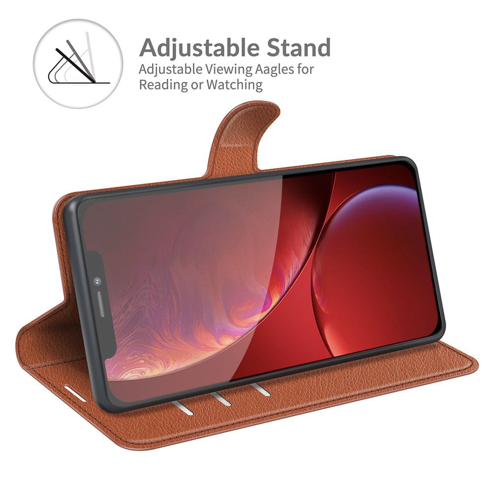 Tuff-Luv Executive Folio Case and Stand for Apple iPhone 13 - Brown MF633