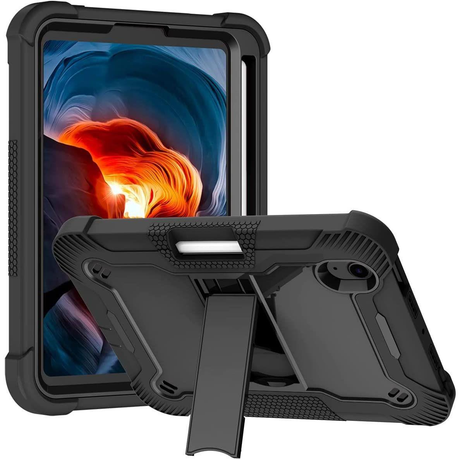 Tuff-Luv Rugged Armour Case and Stand for Apple iPad Mini 6 - Black MF676