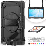 Tuff-Luv Armour Jack Case Rugged Stand and Strap for Huawei Matepad T10S - Black MF721