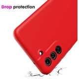 Tuff-Luv Slim Soft Feel Silicone Case for  Samsung Galaxy S21 FE 5G - Red MF883