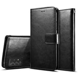 Tuff-Luv Essentials leather folio case & stand for Galaxy A73 5G Black MF984