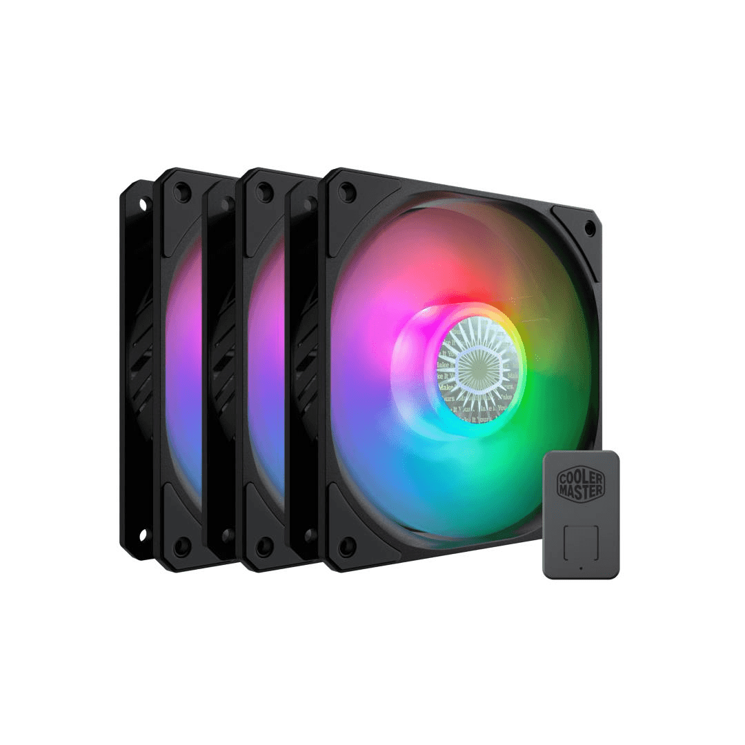 Cooler Master SickleFlow 120mm ARGB Case Fan Tri-pack - Black MFX-B2DN-183PA-R1