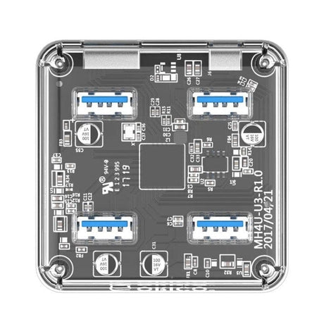 Orico 4 Port USB 3.0 Transparent Hub MH4U-U3-03-CR-BP