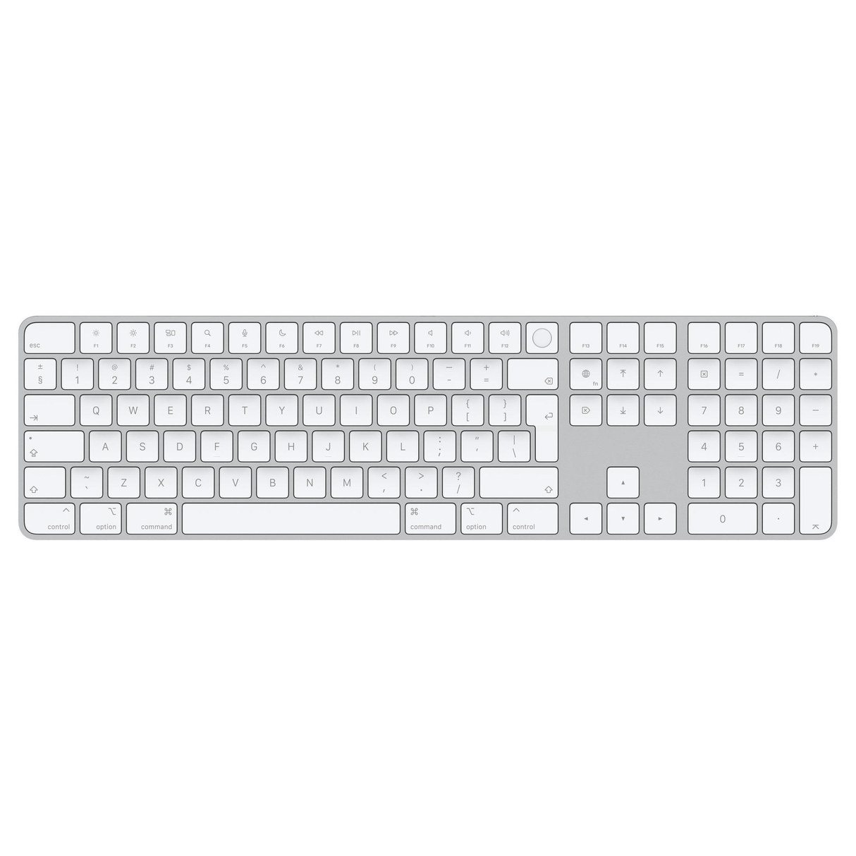 Apple Magic Keyboard with Touch ID and Numeric Keypad White MK2C3Z/A