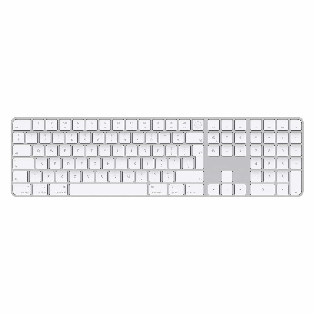 Apple Magic Keyboard with Touch ID and Numeric Keypad White MK2C3Z/A