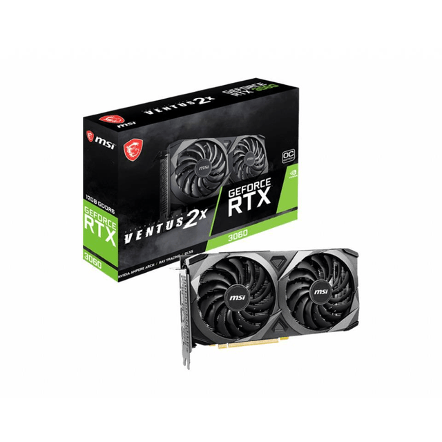 MSI RTX 3060 Ventus 2X OC LHR 12GB GDDR6 Graphic Card MSI RTX 3060 VENTUS 2X 12