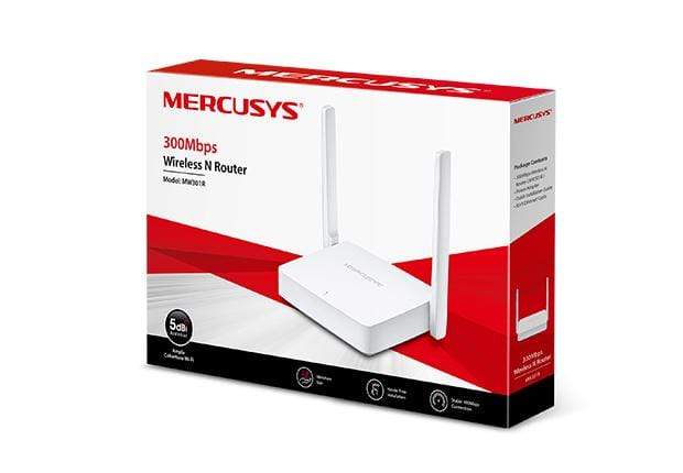 Mercusys MW301R Wi-Fi 4 Wireless Router - Single-band 2.4GHz Fast Ethernet White