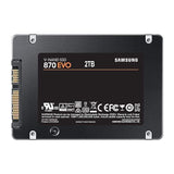 Samsung 870 Evo 2.5-inch 2TB Serial ATA III Internal SSD MZ-77E2T0BW