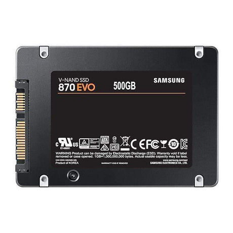 Samsung 870 Evo 2.5-inch 500gb Serial ATA III Internal SSD MZ-77E500BW