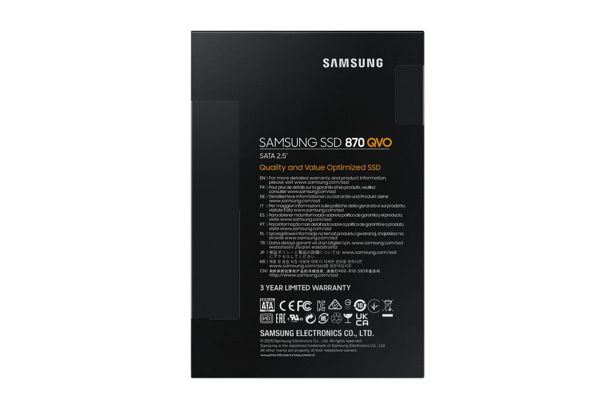 Samsung 870 QVO MZ-77Q1T0 2.5-inch 1TB Serial ATA III QLC Internal SSD MZ-77Q1T0BW