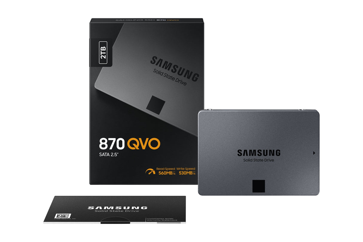 Samsung 870 QVO MZ-77Q2T0 2.5-inch 2TB Serial ATA III V-NAND MLC Internal SSD MZ-77Q2T0BW