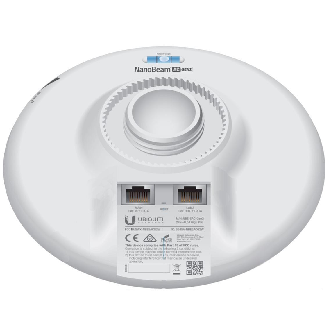 Ubiquiti 5GHz airMAX AC NanoBeam 19dBi Gen2 NBE-5AC-GEN2