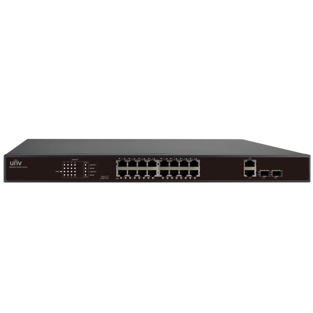 Uniview UNV - 16 Port PoE Switch, supports EXTEND Mode up to 250M