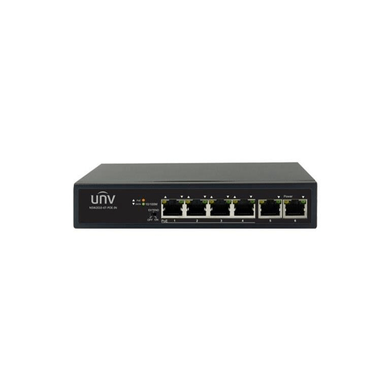 Uniview 6-port Fast Ethernet Switch with 4-port PoE NSW2010-6T-POE-IN