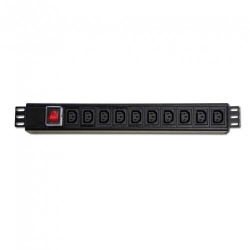 RCT 3-pin 10-way 16AMP Rackmount Power Rail P010-Z