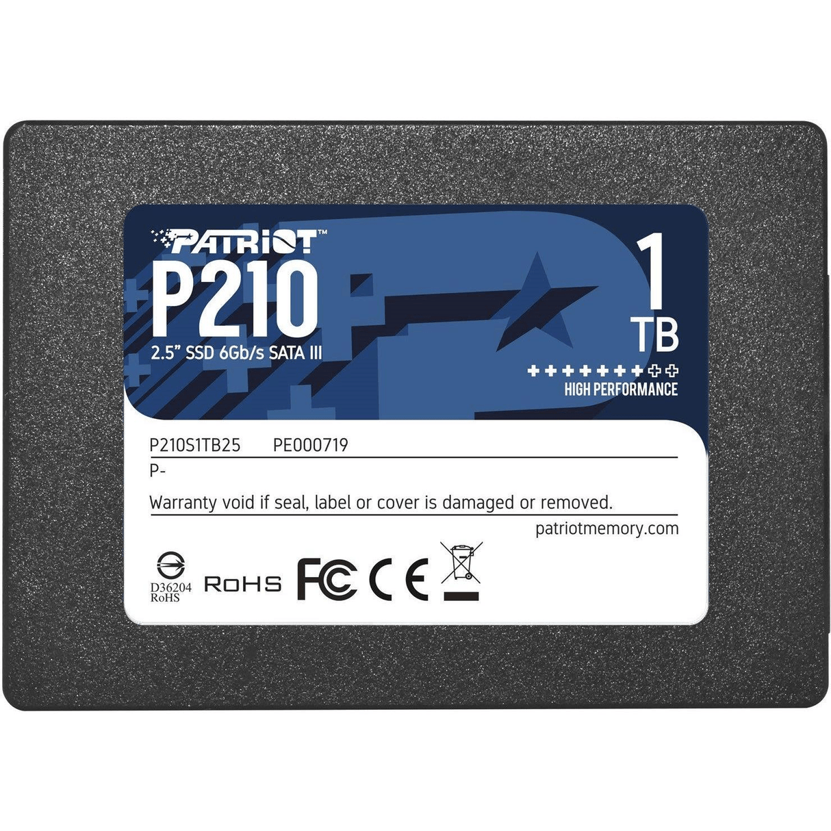 Patriot Memory P210 2.5-inch 1TB Serial ATA III Internal SSD P210S1TB25