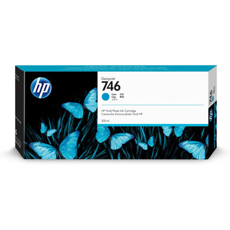 HP 746 DesignJet Cyan Standard Yield Ink Cartridge Original P2V80A Single-pack