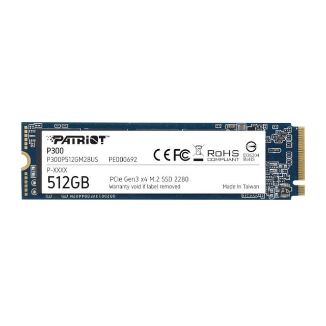 Patriot Memory 512GB PCI Express M.2 NVMe Internal SSD P300P512GM28