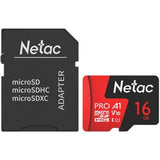 Netac P500 Extreme Pro 16GB MicroSDHC Class 10 V10 U1 Memory Card P500-PRO-16G