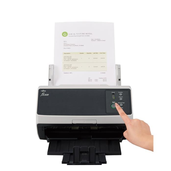 Fujitsu FI-8150 ADF + Manual Feed Scanner 600 x 600 DPI A4 Black Grey PA03810-B101