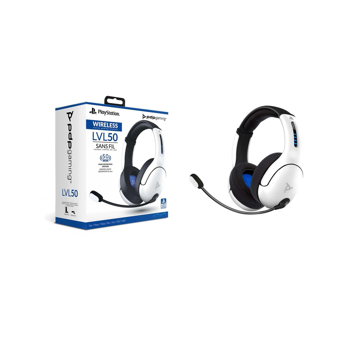 PDP PS4 LVL 40 Wired Headset White PDP-051-108-WH