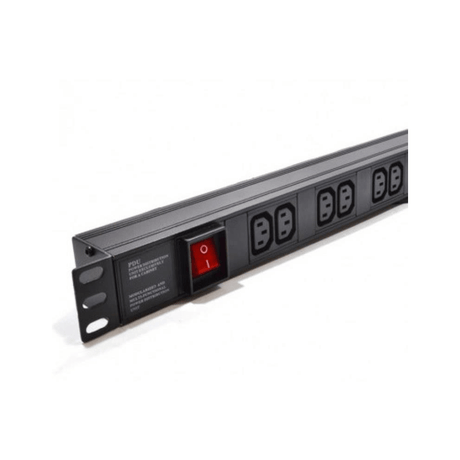 Acconet 6-way Power Distribution Unit with 2m Cable PDU-1U6MP