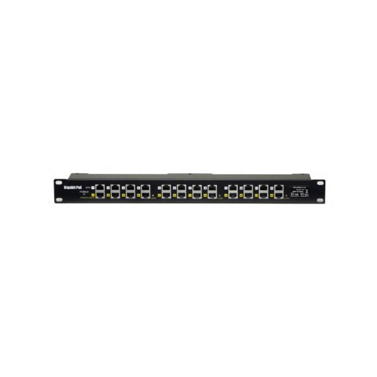 Acconet 12-port Gigabit Passive PoE Injector 1U Rackmount CT-POE-PP12G