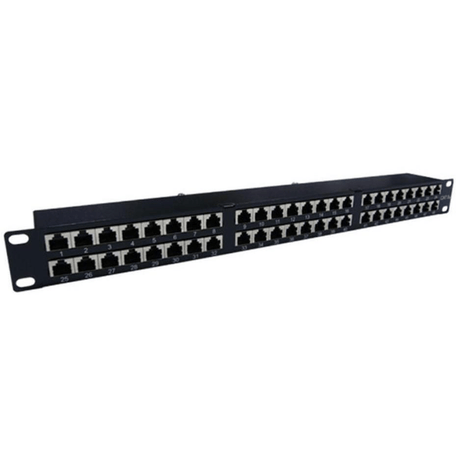 Acconet 48-port RJ45 Patch Panel 2U Black PP-1U48P