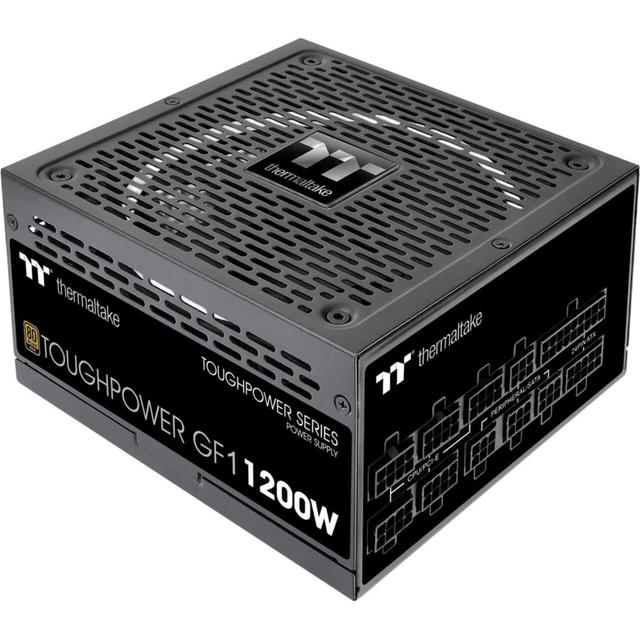 Thermaltake Toughpower GF1 1200W 80 Plus Gold Fully Modular ATX Black Power Supply PS-TPD-1200FNFAGE-1