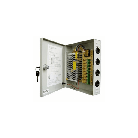 Pinnsec 9-ch 15A CCTV Power Supply POW-123/9