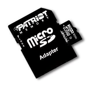 Patriot Memory Flash Card 16GB Memory Card MicroSDHC PSF16GMCSDHC10