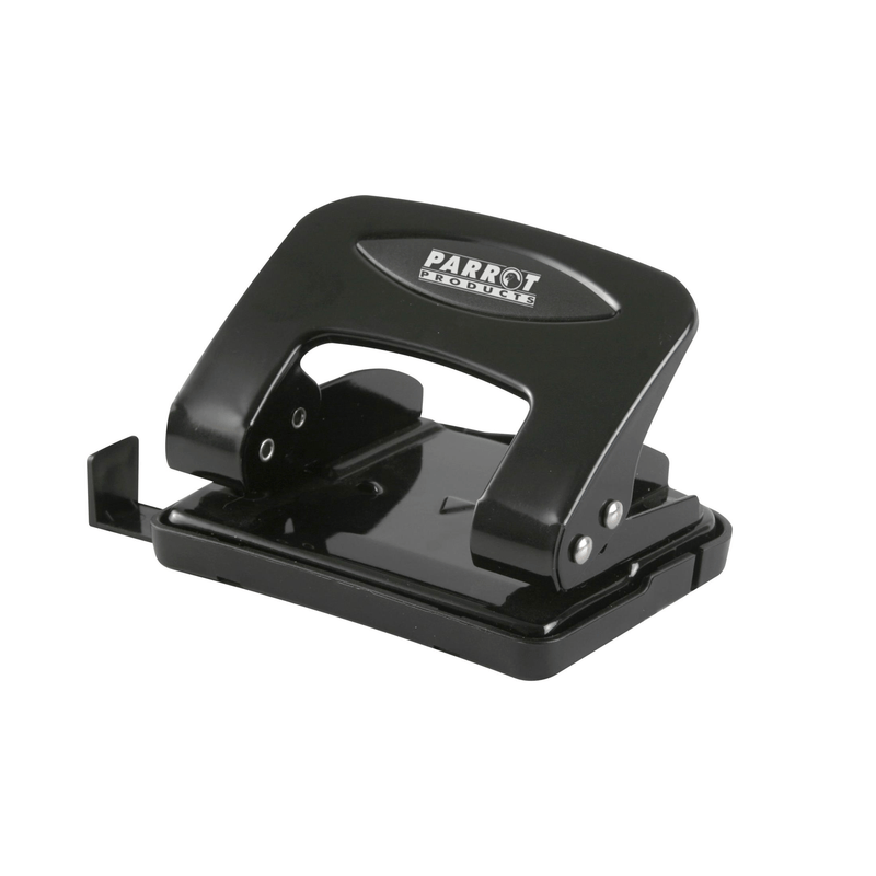 Parrot Steel Hole Punch 20 Sheets Black PU2082B pu2082b