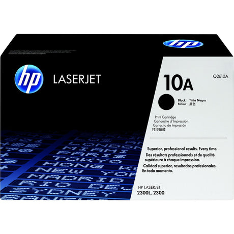 HP 10A Black Toner Cartridge 6,000 Pages Original Q2610A Single-pack